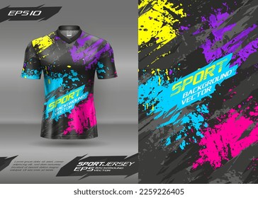 Textura abstracta de camisetas con fondo geométrico para camisetas deportivas extremas, carreras, fútbol, juegos, motocross, ciclismo, cuesta abajo, leggings