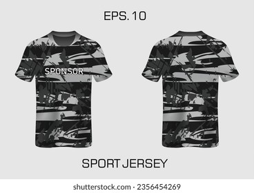 Abstrakter T-Shirt-Dreieck-Hintergrund für Extremsport-Jersey-Team, Motocross, Autorennen