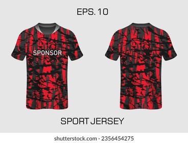 Abstrakter T-Shirt-Dreieck-Hintergrund für Extremsport-Jersey-Team, Motocross, Autorennen