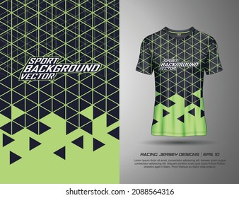 Abstraktes T-Shirt, abstraktes Dreieck-Muster Textur Hintergrund für extreme Sport Jersey Team, Motocross, Rennwagen, Radfahren, Angeln, Tauchen, Leggings, Fußball, Gaming