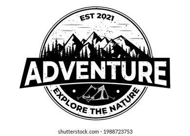 T-shirt adventure explore nature vintage