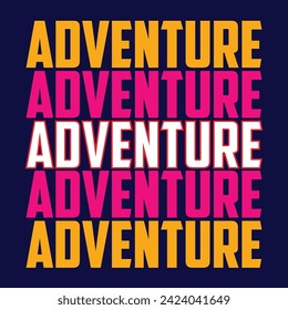 T-shirt adventure mountain climb pine vintage style