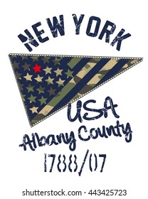 T-shirt for the American Flag  print design