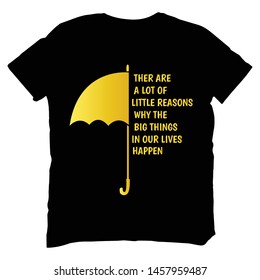 t-shirt and apparel modern design with creative text and yellow symbol on black t-shirt . vector - print  