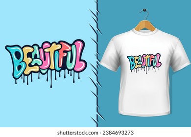 t-shirt and apparel trendy life quotes colorful typography design