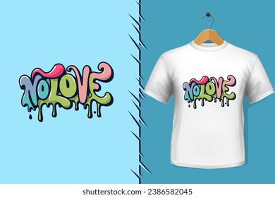 t-shirt and apparel trendy life quotes colorful typography design