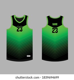 T-shirt and basketball template for team club Jersey sport, vector illustration. 