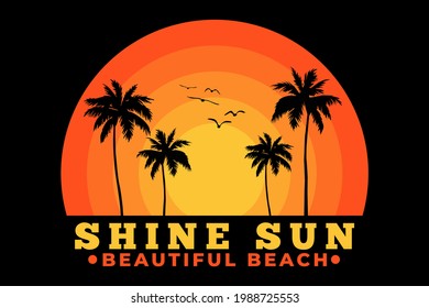 T-shirt beach shine sun beautiful sky