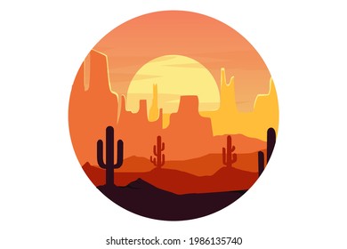 T-shirt big desert sandstone color color black red and orange