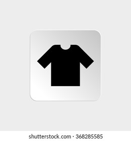 t-shirt  - black vector icon