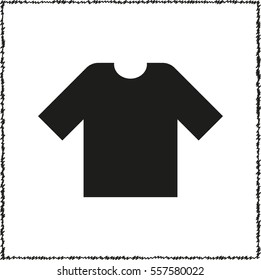 t-shirt  - black vector icon