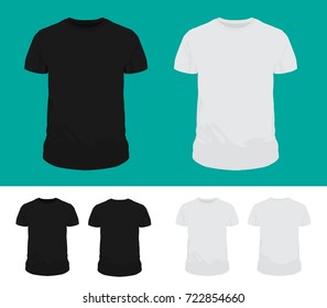 t-shirt black white