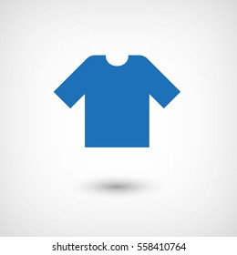 t-shirt -  blue vector icon