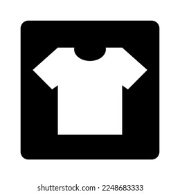 T-shirt box icon. Apparel. Vector. svg
