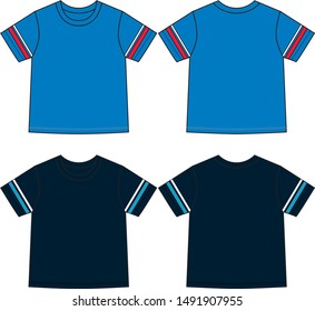 T-shirt for boy vector template pattern