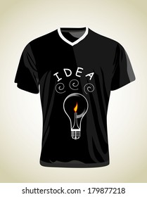 T-shirt with bulb 