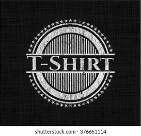 T-Shirt with chalkboard texture
