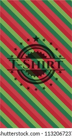 T-Shirt christmas emblem.
