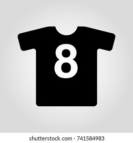 T-shirt or cloth sign isolated flat vector icon