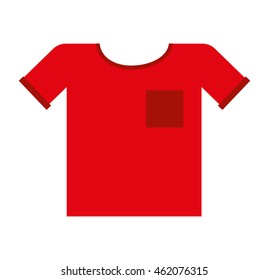 t-shirt clothes clothing icon vector illustration design