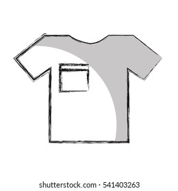 t-shirt clothes isolated icon vector illustration design
