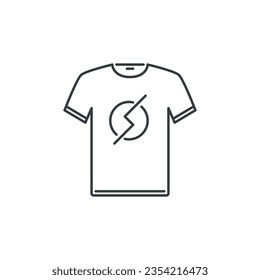 T-shirt, clothes, style, fashion icon, vector illustration