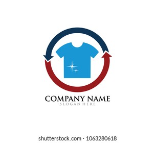 t-shirt clothing fashion vector logo design template