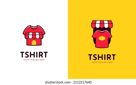 Tshirt clothing shop logo icon brand template