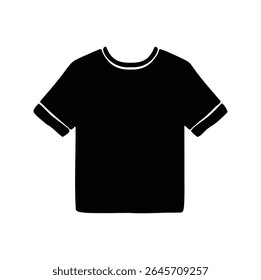T-shirt clothing silhouette symbol vector illustration
