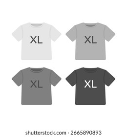 Notación del tamaño de la ropa de la camiseta (XL)