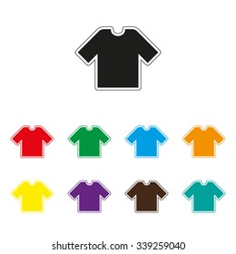 t-shirt - color vector icon