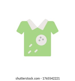 T-shirt colored icon. Simple colored element illustration. T-shirt concept symbol design from golf set. Can be used for web and mobile