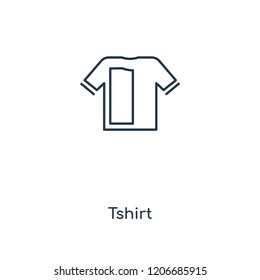 Tshirt concept line icon. Linear Tshirt concept outline symbol design. This simple element illustration can be used for web and mobile UI/UX.