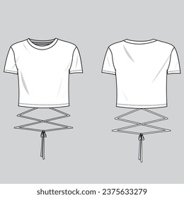 t-shirt crop top fashion design