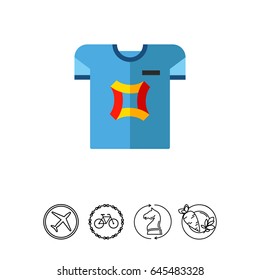 T-shirt as Custom Printing Concept Icon