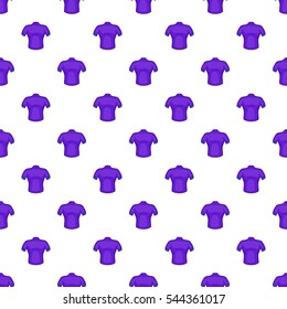 T-shirt for cyclists pattern. Cartoon illustration of t-shirt for cyclists vector pattern for web