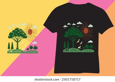 T-Shirt Desgn for Photograpy with Natural View