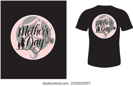 T-shirt design about mother's day