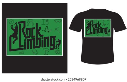 T-shirt design about Rock Climbing