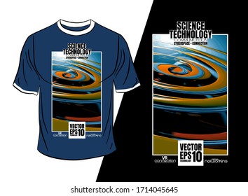 Diseño de pantalones en T, concepto de tecnología abstracta con fondo de renderizado en 3D