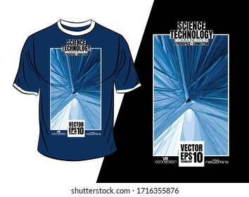 Diseño de pantalones en T, concepto de tecnología abstracta con fondo de renderizado en 3D