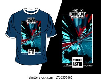 Diseño de pantalones en T, concepto de tecnología abstracta con fondo de renderizado en 3D