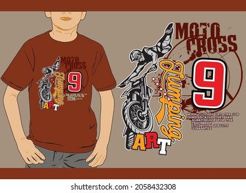 T-Shirt-Design-Kunstwerk für Junior 