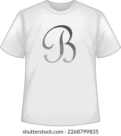 T-shirt Design with B letter