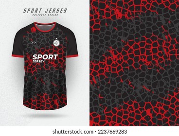 t-shirt design background for team jersey racing cycling soccer game black red rock pattern