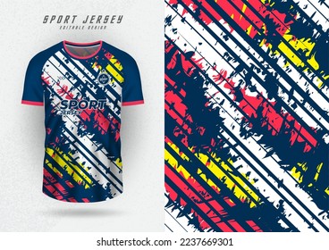 t-shirt design background for team jersey, racing, cycling, soccer, game, stripes, grunge style, colorful department colors