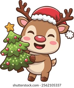 T-shirt design based on animal Christmas celebration