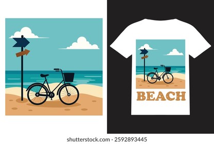 T-shirt design for beach lover