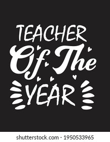 t-shirt design for best teacher 