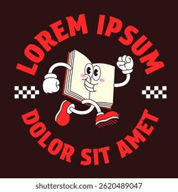 T-Shirt Design of Book Character Illustration